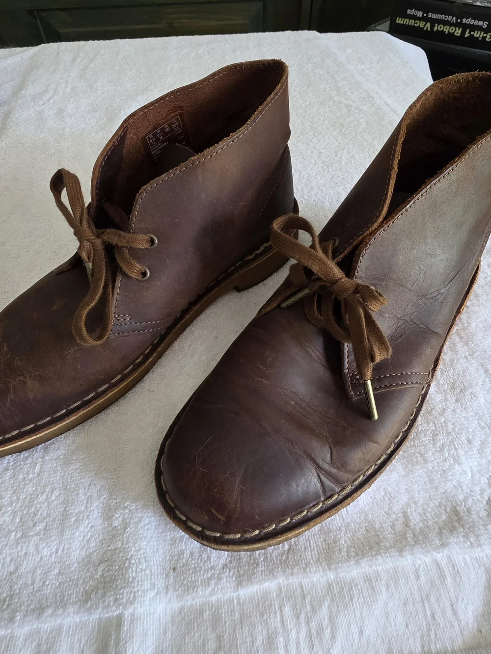 Clarks Originals Desert Boots Beeswax Brown Leather Chukka Ankle Boots